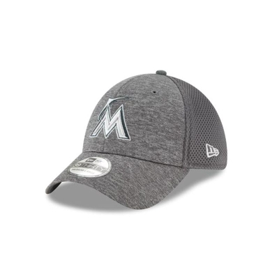 Miami Marlins Gorra | New Era MLB Classic Neo 39thirty Stretch Fit Cap Mexico - Grises